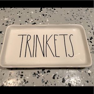 Rae Dunn TRINKETS tray